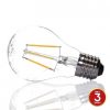 Tesla - LED Filament RETRO izzó, E27, 4W, 230V, 470lm, 2700K, 360°, clear